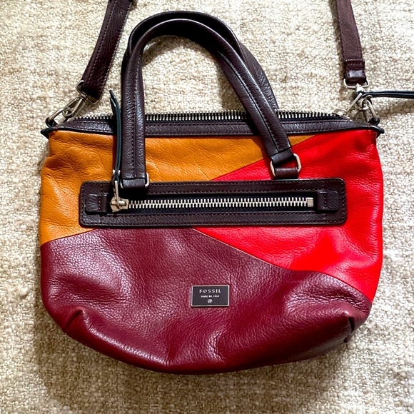 Fossil Multicolored Fall Crossbody and Hand Purse - Picture 2 of 11